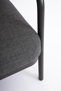 SET LOUNGE DE GRADINA/TERASA MIRAVET ANTRACIT/VERDE, CONFECTIONAT DIN ALUMINIU, POLIPROPILENA SI TEXTIL, STIL MODERN - Img 3