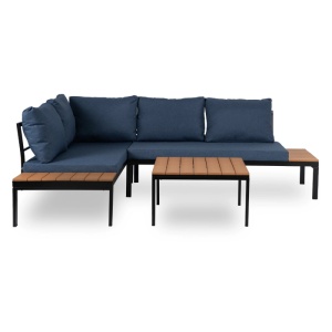 SET MOBILIER DE GRADINA/TERASA, NORMAN, ARTIM MEBLE, DIN METAL SI COMPOZIT, CULOARE BEJ/BLUEMARIN - Img 4