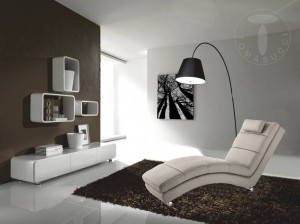 SEZLONG ELEGANT 170CM, SOFIA, COD 2453, STIL MODERN, REALIZAT DIN METAL SI PIELE ECO, DIVERSE NUANTE - Img 3