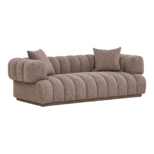 SOFA AURORA CU DOUA PERINI 226CM, DIN LEMN SI TEXTIL, CULOARE MARO, HOUSE NORDIC - Img 4