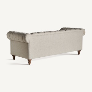SOFA ELEGANTA BLAMONT 215CM, DIN LEMN DE BRAD SI TEXTIL- IN, DESIGN COLONIAL, VICAL HOME - Img 4