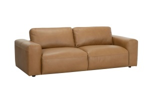 SOFA ELEGANTA DE BIROU BIG GEORGE 245CM, PENTRU 3 LOCURI, REALIZAT DIN LEMN SI PIELE ECO, CULOARE MARO, INVICTA INTERIOR - Img 5