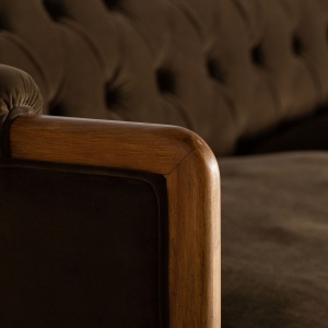SOFA ELEGANTA VELBURG 228CM, DIN LEMN DE CAUCIUC SI TEXTIL, DESIGN CONTEMPORAN, VICAL HOME - Img 5