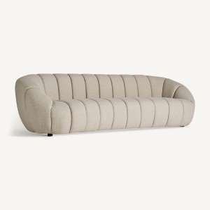 SOFA EXCLUSIVISTA LAJOUX, CULOARE BEJ, DIN LEMN SI TEXTIL, VICAL HOME - Img 2