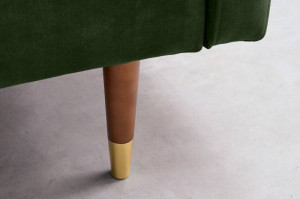 SOFA EXTENSIBILA, 195CM, MICROFIBRA VERDE, MODEL DEOSEBIT, ARTIM GROUP SELECTION - Img 6