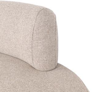 SOFA LIVING ROTUNDA SORROBON DIN METAL, LEMN SI TEXTIL, DE CULOARE MARO, DESIGN MODERN - Img 6