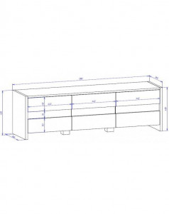 STOC 1 BUC!!! COMODA ALBA TV FOX , DESIGN MODERN - Img 3