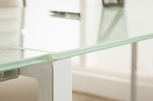 STOC 1 BUC! RESIGILAT! BIROU BIG DEAL 38847 ALB, DIN STICLA SECURIZATA SI METAL STIL MODERN - Img 4