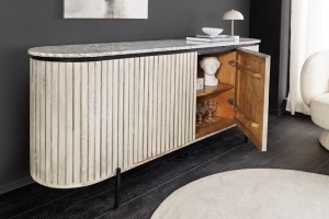 STOC !!! COMODA/BUFET LIVING 170CM, ALDON, DIN LEMN MASIV DE MANGO SI MARMURA, ARTIM GROUP SELECTION - Img 2