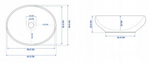 STOC!!!LAVOAR REA SOFIA N, 41CM, NEGRU MAT, MONTAJ PE BLAT, DESIGN DEOSEBIT, CALITATE SUPERIOARA - Img 6