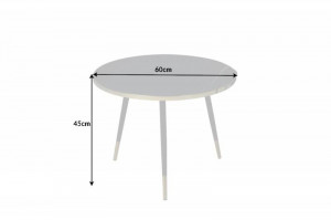 STOC!!! MASUTA DE CAFEA 60CM, NEGRU/AURIU, PARIS DIN LEMN SI METAL, ARTIM GROUP - Img 6