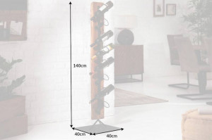 SUPORT DE STICLE EUPHORIA 140CM, COD 37630, DIN LEMN MASIV DE TEC SI METAL - Img 5
