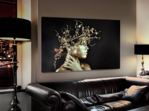 TABLOU DECORATIV MUJER DORADA 748472, STIL MODERN, SCHULLER
