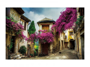 TABLOU DECORATIV STREET VIEW I, 120 CM, DIN STICLA SECURIZATA, STIL MODERN