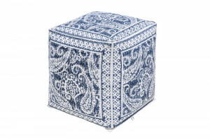TABURET ALB/ALBASTRU ORIENTAL 39020 DESIGN MODERN - Img 5