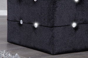 TABURET ELEGANT CU STRASSURI BOUTIQUE 11042 DESIGN MODERN - Img 4