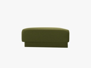 TABURET MILEY, VERDE MASLINIU INCHIS, CU TAPITERIE DIN TEXTIL BOUCLE BALOO, MICADONI - Img 3