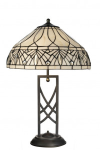 VEIOZA DEOSEBITA TIFFANY 40CM, COD 2019-40+ PBML15, DIN METAL SI STICLA