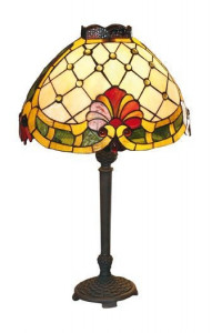 VEIOZA DEOSEBITA TIFFANY, COD Y14253+P54051AS, DIN METAL SI STICLA
