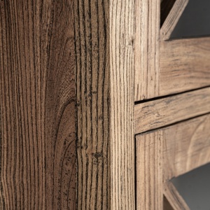 VITRINA NORVIK 205CM, DIN LEMN DE ULM DE CULOARE MARO, DESIGN CLASIC, VICAL HOME - Img 6