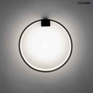 APLICA CIRCLE NEAGRA, CONFECTIONATA DIN ALUMINIU SI ACRIL, STIL MODERN - Img 3