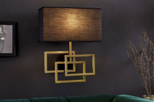 APLICA, LEONOR DIN TEXTIL SI METAL, NEGRU/AURIU, DESIGN DEOSEBIT - Img 1