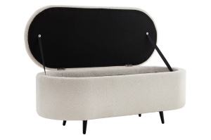 BANCA CU SPATIU DEPOZITARE, VOQUE 110CM, MATERIAL BOUCLE, ARTIM GROUP SELECTION - Img 2