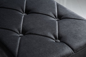 BANCHETA BAROCK ARGINTIU/NEGRU DESIGN MODERN - Img 3