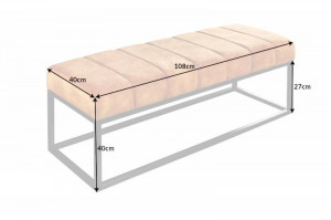 BANCUTA 110CM, PETIT BEAUTE, DIN CATIFEA GALBEN MUSTAR, COD 41251 - Img 6
