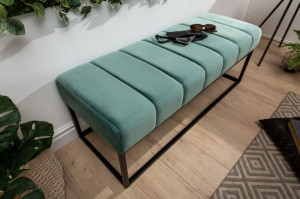 BANCUTA, PETIT BEAUTE 110 CM, COD 40317, CU TAPITERIE DIN CATIFEA MENTA, STIL MODERN - Img 2
