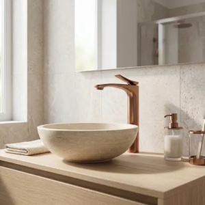 BATERIE PENTRU BAIE PREMIUM REA VISION, CUPRU PERIAT, CALITATE SUPERIOARA - Img 3