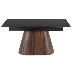 BEST PRICE!!! MASA EXTENSIBILA 160-200CM, ARTIM MEBLE, REALIZATA DIN METAL, LEMN SI MDF, CERAMICA, CULOARE NEGRU/NUC, STIL MODERN - Img 6