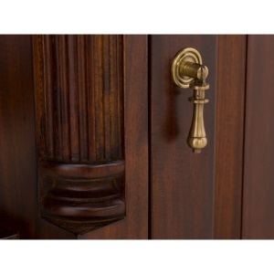 BIROU DE LUX CAMBRIDGE 120CM, DIN LEMN MASIV, CULOARE MARO, ARTIM SELECTION - Img 8