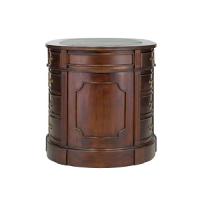 BIROU DE LUX CAMBRIDGE II 180CM, DIN LEMN MASIV, CULOARE MARO, ARTIM SELECTION - Img 6