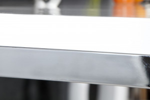 BIROU MODERN 160X60, WHITE DESK, DIN MDF LUCIOS - Img 6