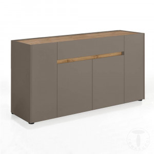 BUFET 4 USI 172CM, TONYA, COD 3677, STIL MODERN, REALIZATA DIN PANOURI ECO DIN LEMN - Img 2