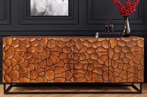BUFET/COMODA LIVING 177CM, VULCANO, LEMN DE MANGO SI CADRUL DIN METAL, ARTIM GROUP COLLECTION - Img 3