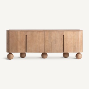 BUFET EXCLUSIVIST BOCKSBERG 211CM, LEMN DE MANGO SCULPTAT, STIL CONTEMPORAN, VICAL HOME