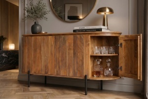 BUFET GATSBY140CM, REALIZAT DIN LEMN DE MANGO, DE CULOARE MARO, ARTIM GROUP SELECTION - Img 2