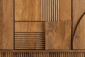 BUFET LIVING, ART DECO 170CM, LEMN DE MANGO, 3D, CULOARE MARO ANTICHIZAT, ARTIM GROUP SELECTION - Img 5