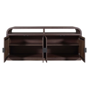 BUFET LIVING BALDWIN 180cm, REALIZAT DIN LEMN DE MANGO, CULOARE MARO, STIL MODERN - Img 3