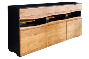 BUFET LIVING GRAND ACACIA 180CM, LEMN DE SALCAM SI ILUMINARE LED, CANTURI NATURALE, ARTIM GROUP SELECTION - Img 2