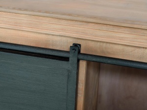 BUFET LIVING INDUSTRIAL 190CM, DIN LEMN DE MANGO SI METAL, CULOARE NATUR SI GRI, ARTIM GROUP SELECTION - Img 6