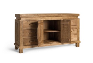 BUFET LIVING LUCCA 153CM, DIN LEMN DE TEC, CULOARE NATUR, ARTIM GROUP SELECTION - Img 3