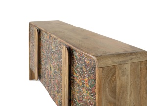 BUFET LIVING MOSAIC 161CM, DIN LEMN DE MANGO, CULOARE NATUR/MULTICOLOR, STIL ETNIC, ARTIM GROUP SELECTION - Img 4