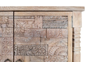 BUFET LIVING ORIGEN 180CM, DIN LEMN DE STEJAR, CULOARE NATUR/GRI ANTICHIZAT, STIL MODERN, ARTIM GROUP SELECTION - Img 5