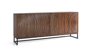 BUFET LIVING SUNSET 170CM, DIN LEMN DE MANGO, CULOARE NUC INCHIS, STIL MODERN, ARTIM GROUP SELECTION - Img 2