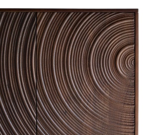 BUFET LIVING SUNSET 85CM, DIN LEMN DE MANGO SI METAL, CULOARE NUC INCHIS, STIL MODERN, ARTIM GROUP SELECTION - Img 4