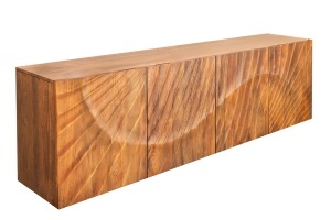 BUFET LIVING SUSPENDAT, SCORPION 180CM, LEMN DE MANGO, 3D, CULOARE NATUR/MARO, ARTIM GROUP SELECTION - Img 3