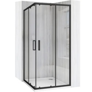 CABINA DE DUS REA CITY 80X80, NEAGRA, CU CADITA SAVOY NEAGRA, CALITATE SUPERIOARA - Img 2